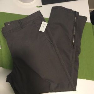 Gap skinny mini gray khakis size 16 regular